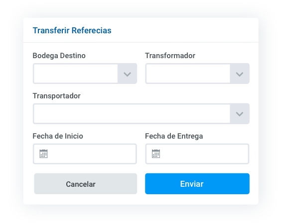 Transformando inventario a otras referencias